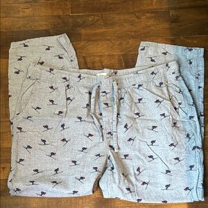 J. Crew Gray Patterned Pajama Pants